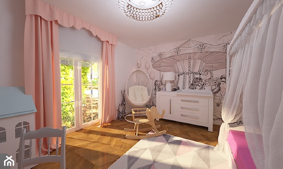 Projekt wnętrz domu w Kaliszu - Pokój dziecka, styl tradycyjny - zdjęcie od Pracownia Projektowa "Interior-Art"