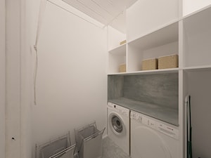 Dom w Ozorzycach - Mała z pralnią garderoba, styl nowoczesny - zdjęcie od Pracownia Projektowa "Interior-Art"
