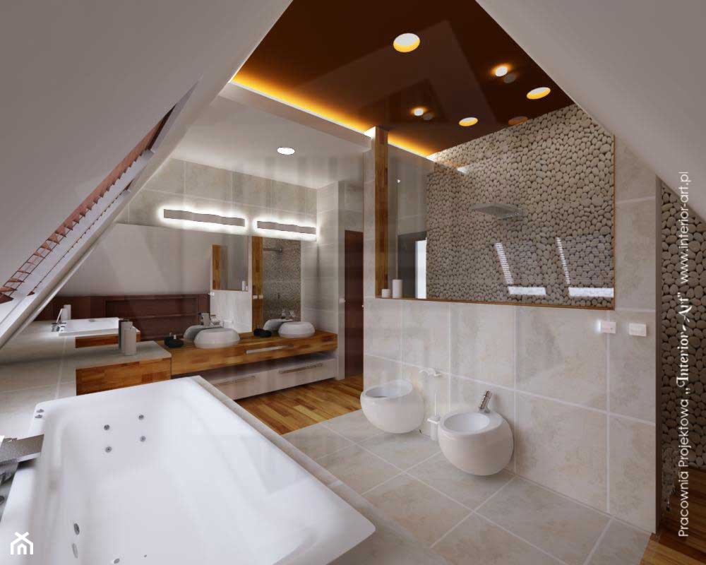 Pokój kąpielowy z sauną - zdjęcie od Pracownia Projektowa "Interior-Art" - Homebook