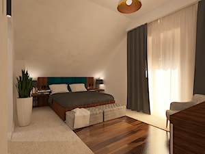 Dom w Polkowicach - Duża biała sypialnia, styl tradycyjny - zdjęcie od Pracownia Projektowa "Interior-Art"