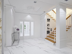 Projekt wnętrz domu w Kaliszu - Hol / przedpokój, styl tradycyjny - zdjęcie od Pracownia Projektowa "Interior-Art"