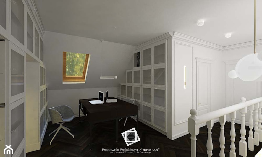Rezydencja Strzegom - Biuro, styl glamour - zdjęcie od Pracownia Projektowa "Interior-Art"