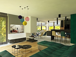 Dom w Świętej Katarzynie - Salon, styl nowoczesny - zdjęcie od Pracownia Projektowa "Interior-Art"