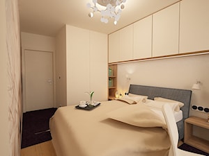 Litomska, Wrocław - Średnia biała sypialnia, styl nowoczesny - zdjęcie od Pracownia Projektowa "Interior-Art"
