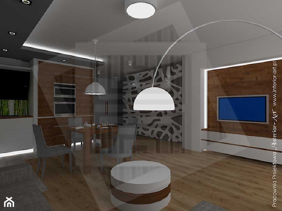 Mieszkanie na Litomskiej - Salon, styl nowoczesny - zdjęcie od Pracownia Projektowa "Interior-Art"