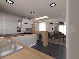 Dom w Lubinie - Kuchnia, styl nowoczesny - zdjęcie od Pracownia Projektowa "Interior-Art"