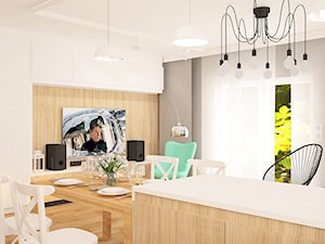 Mieszkanie na Suwalskiej - Jadalnia, styl skandynawski - zdjęcie od Pracownia Projektowa "Interior-Art"