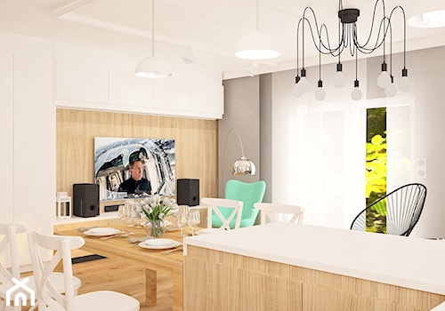 Mieszkanie na Suwalskiej - Jadalnia, styl skandynawski - zdjęcie od Pracownia Projektowa "Interior-Art"