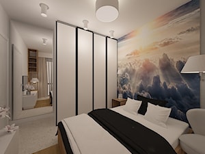 Dom w Ozorzycach - Średnia szara sypialnia, styl nowoczesny - zdjęcie od Pracownia Projektowa "Interior-Art"