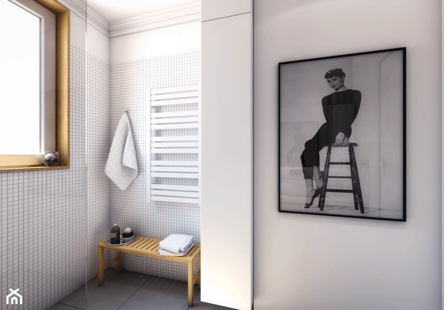 Łazienka w bieli - Łazienka, styl nowoczesny - zdjęcie od Monolit Studio