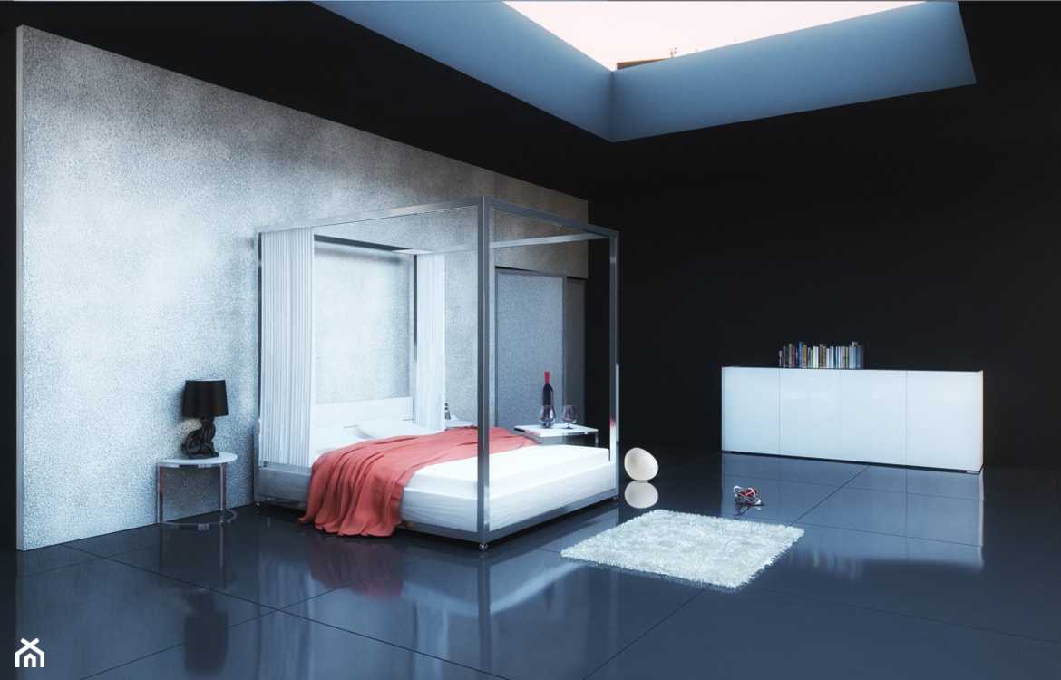 Łóżko z baldachimem - zdjęcie od Monolit Studio - Homebook
