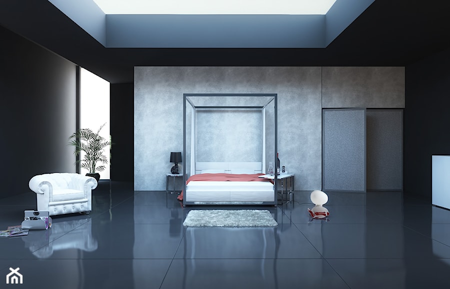 Łóżko z baldachimem - zdjęcie od Monolit Studio
