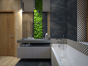 Sypialnia z łazienką - Łazienka, styl nowoczesny - zdjęcie od Schemat