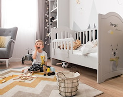 Meble dla dzieci - Mały biały szary pokój dziecka dla niemowlaka dla dziecka dla chłopca dla dziewcz ... - zdjęcie od Galeria Wnętrz Domar - Homebook