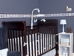 Pokój dla chłopca - Niebieski pokój dziecka dla niemowlaka dla chłopca, styl tradycyjny - zdjęcie od Roomee Decor