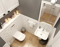 EKLEKTYCZNY DOM - Mała bez okna łazienka, styl nowoczesny - zdjęcie od PEKA STUDIO - Homebook