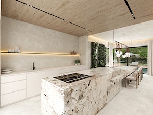 WILLA JAPANDI Z ANTRESOLĄ - Kuchnia, styl minimalistyczny - zdjęcie od PEKA STUDIO