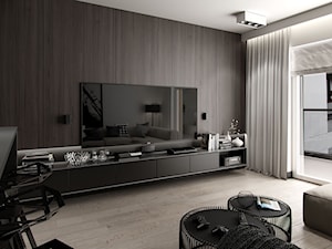 MIESZKANIE W STONOWANYCH BARWACH - Salon, styl minimalistyczny - zdjęcie od PEKA STUDIO