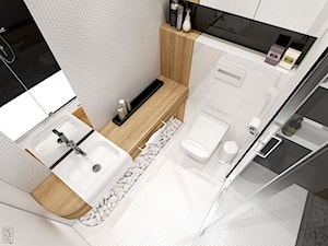 NOWOCZESNY SEGMENT - Mała łazienka, styl nowoczesny - zdjęcie od PEKA STUDIO