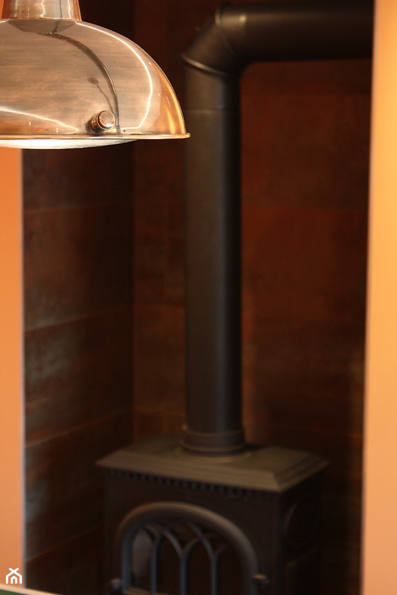 Kominek, lampa - zdjęcie od AP Architekci