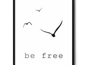 Plakat Be Free - zdjęcie od Fox Art Studio