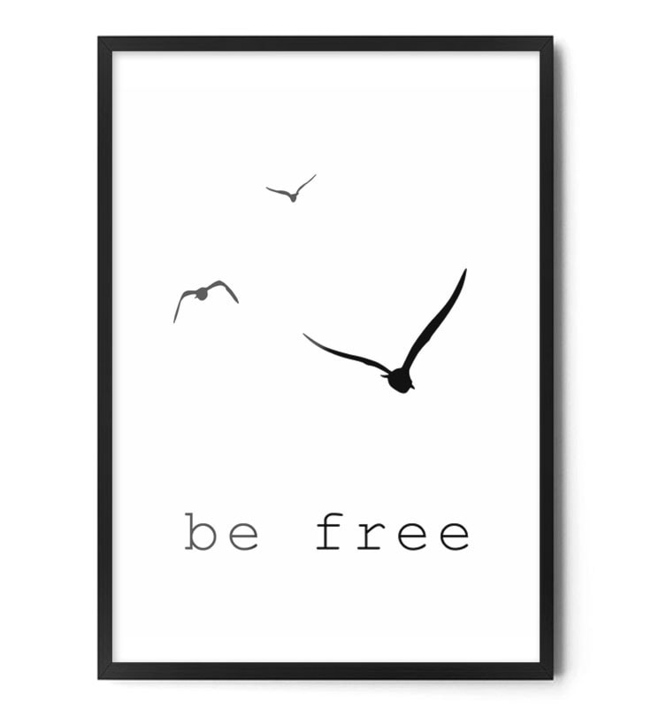 Plakat Be Free - zdjęcie od Fox Art Studio