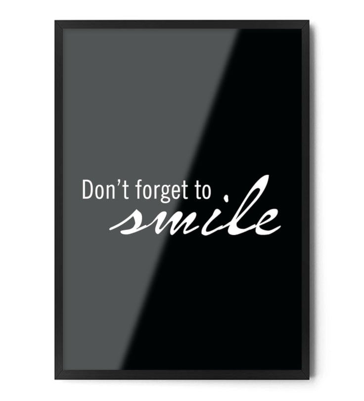 Plakat SMILE - zdjęcie od Fox Art Studio - Homebook