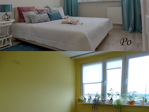 Wrocław mieszkanie w bloku 10 piętro - Mała beżowa sypialnia - zdjęcie od EO Nieruchomości