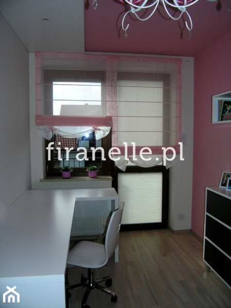 biało-różowy pokój dziewczynki - zdjęcie od firanelle.pl
