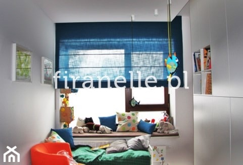 roleta rzymska niebieska do pokoju dziecięcego - zdjęcie od firanelle.pl - Homebook