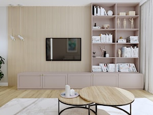 Mieszkanie w kobiecym stylu - Salon, styl nowoczesny - zdjęcie od KJ Studio Projektowanie wnętrz