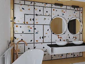 Łazienka w stylu lastryko - Łazienka, styl nowoczesny - zdjęcie od KJ Studio Projektowanie wnętrz