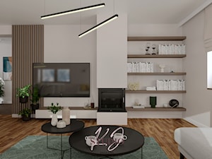 Klasyczny salon (Dom w Oświęcimiu) - Salon, styl tradycyjny - zdjęcie od KJ Studio Projektowanie wnętrz