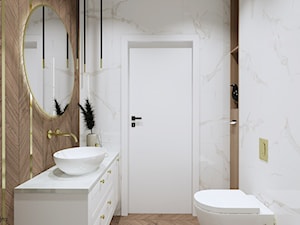Nowoczesna łazienka (Dom w Warszawie) - Łazienka, styl nowoczesny - zdjęcie od KJ Studio Projektowanie wnętrz