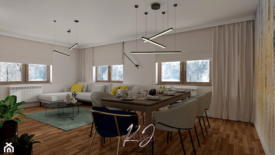 Klasyczny salon (Dom w Oświęcimiu) - Salon, styl tradycyjny - zdjęcie od KJ Studio Projektowanie wnętrz