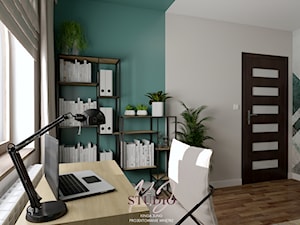 Klasyczny gabinet (Dom w Oświęcimiu) - Biuro, styl tradycyjny - zdjęcie od KJ Studio Projektowanie wnętrz