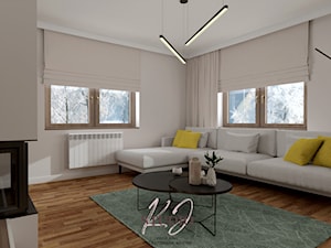 Klasyczny salon (Dom w Oświęcimiu) - Salon, styl tradycyjny - zdjęcie od KJ Studio Projektowanie wnętrz