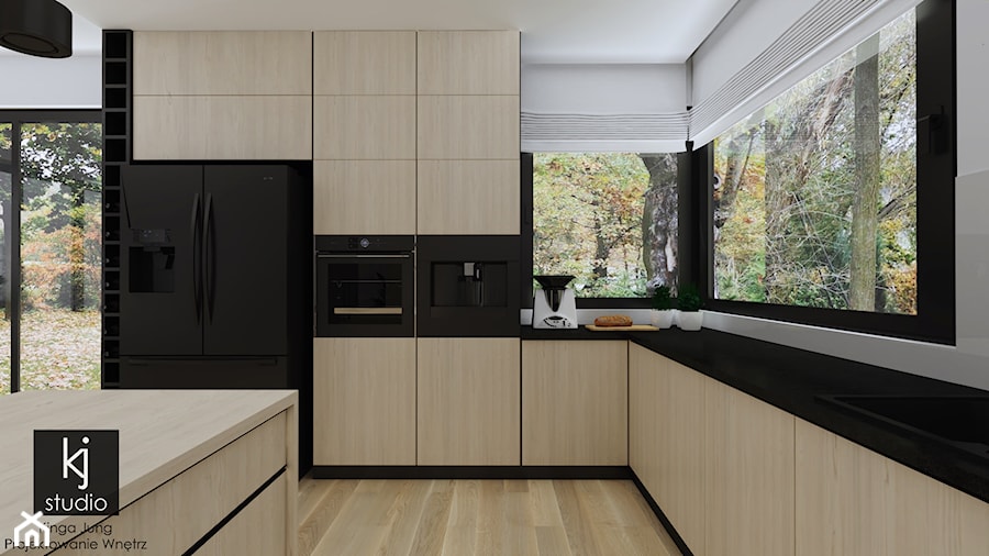 Dom w stylu skandynawskim - kuchnia - Kuchnia, styl skandynawski - zdjęcie od KJ Studio Projektowanie wnętrz