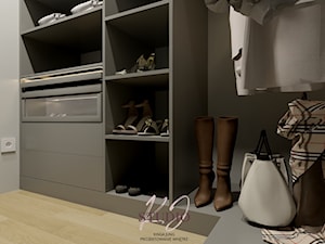 Nowoczesna garderoba (Pisarzowice) - Garderoba, styl nowoczesny - zdjęcie od KJ Studio Projektowanie wnętrz
