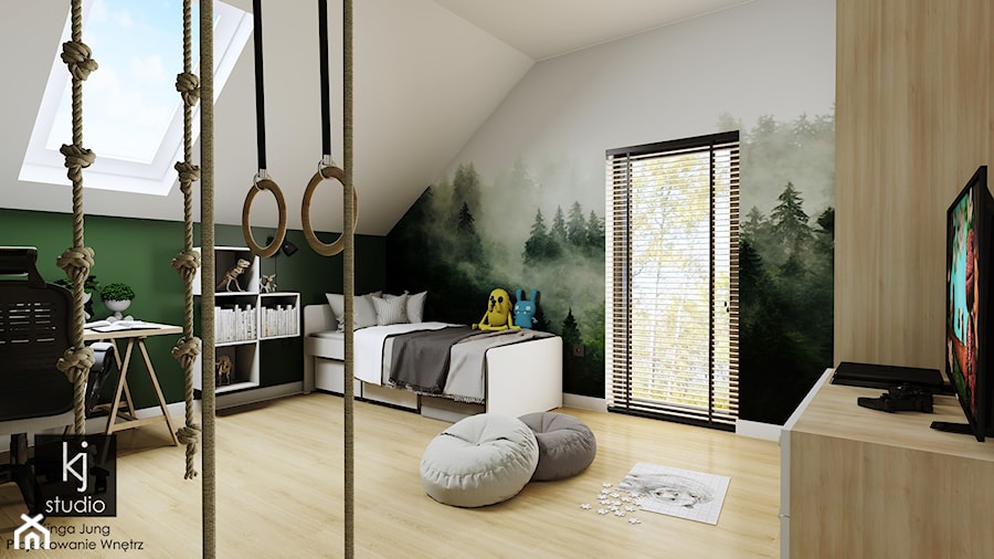 Pokój dla chłopca - Pokój dziecka, styl nowoczesny - zdjęcie od KJ Studio Projektowanie wnętrz