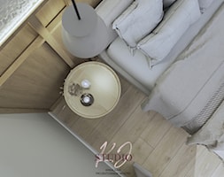 Sypialnia w stylu japandi (dom Bielsko-Biała) - Sypialnia, styl skandynawski - zdjęcie od KJ Studio Projektowanie wnętrz - Homebook