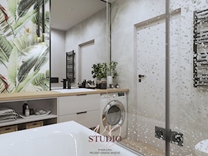 Przytulne i eleganckie mieszkanie - łazienka (Oświęcim) - Łazienka, styl nowoczesny - zdjęcie od KJ Studio Projektowanie wnętrz