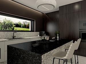 Nowoczesna kuchnia (dom w widliczkach 3) - Kuchnia, styl nowoczesny - zdjęcie od KJ Studio Projektowanie wnętrz