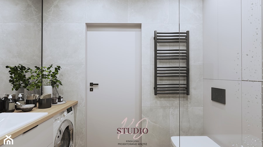 Przytulne i eleganckie mieszkanie - łazienka (Oświęcim) - Łazienka, styl nowoczesny - zdjęcie od KJ Studio Projektowanie wnętrz