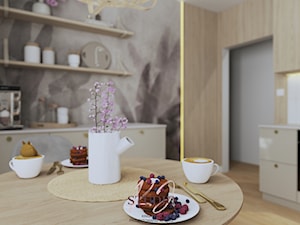 Kuchnia w stylu skandynawskim (dom Bielsko-Biała) - Kuchnia, styl skandynawski - zdjęcie od KJ Studio Projektowanie wnętrz