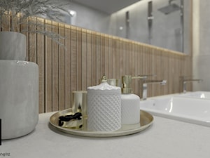 Łazienka w bloku - Łazienka, styl nowoczesny - zdjęcie od KJ Studio Projektowanie wnętrz