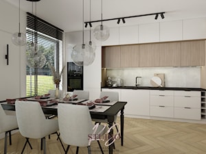 Jadalnia modern classic (Mieszkanie w Kętach) - Jadalnia, styl nowoczesny - zdjęcie od KJ Studio Projektowanie wnętrz