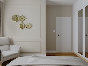 Sypialnia na poddaszu (Dom w Malinówkach) - Sypialnia, styl nowoczesny - zdjęcie od KJ Studio Projektowanie wnętrz