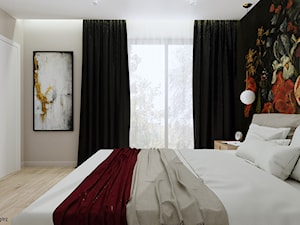 Nowoczesna sypialnia (Dom w Warszawie) - Sypialnia, styl nowoczesny - zdjęcie od KJ Studio Projektowanie wnętrz
