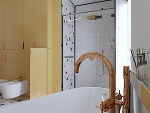 Łazienka w stylu lastryko - Łazienka, styl nowoczesny - zdjęcie od KJ Studio Projektowanie wnętrz